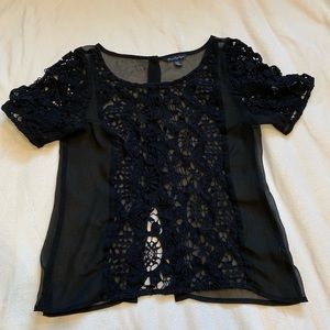Sheer/lace blouse